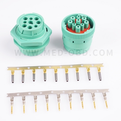 J1939 Female and Male Connector 9pin Plug